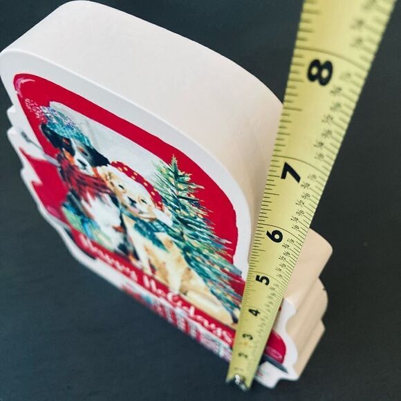 Farmhouse Dogs Truck Christmas Decor Sign - Picture 2 of 3